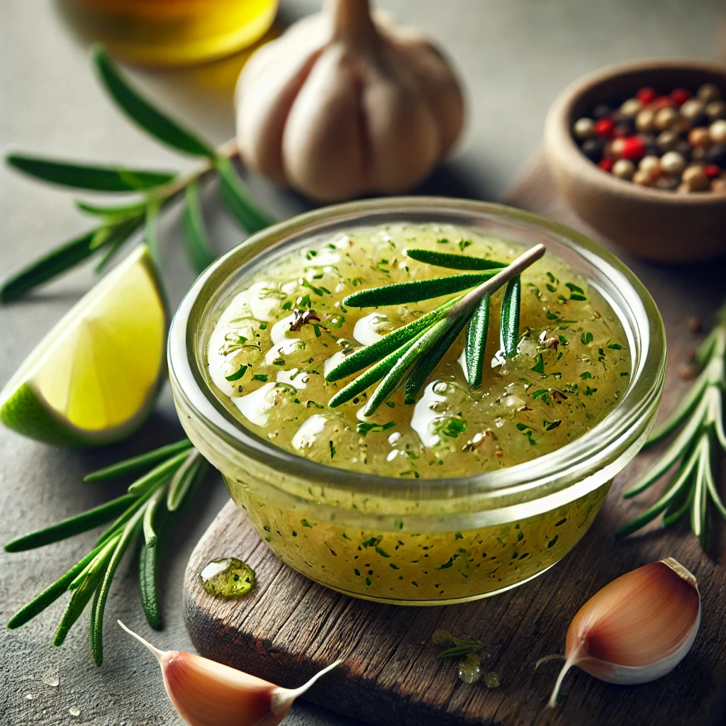 Frissítő fokhagymás rozmaringos lime mártás grillezett ételekhez