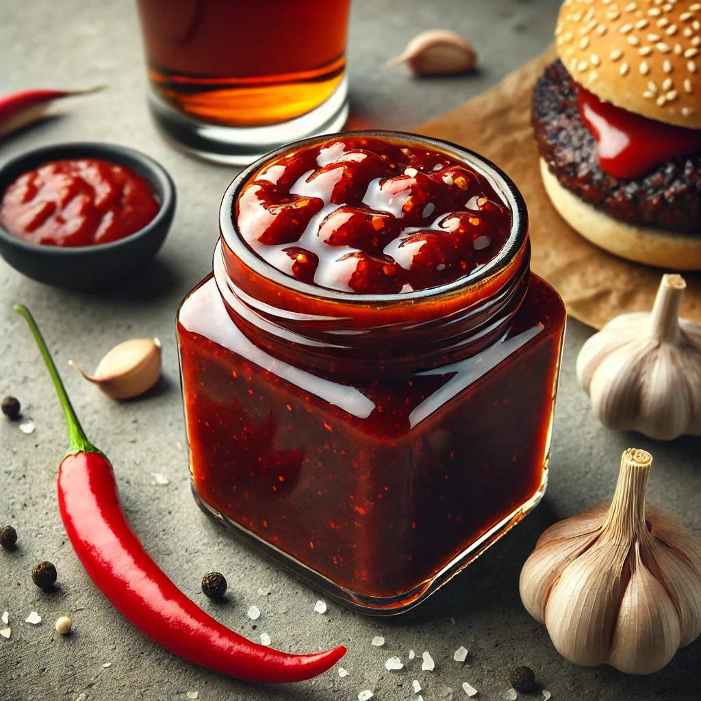 Fűszeres fokhagymás sörös chiliszósz grillezett ételekhez