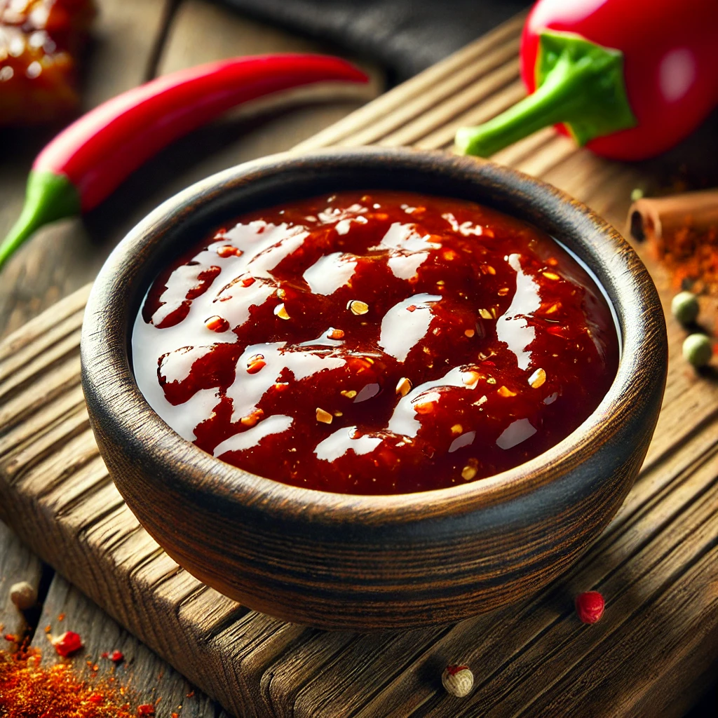 Füstös és pikáns szósz paradicsompürével, füstölt paprikával és chilivel