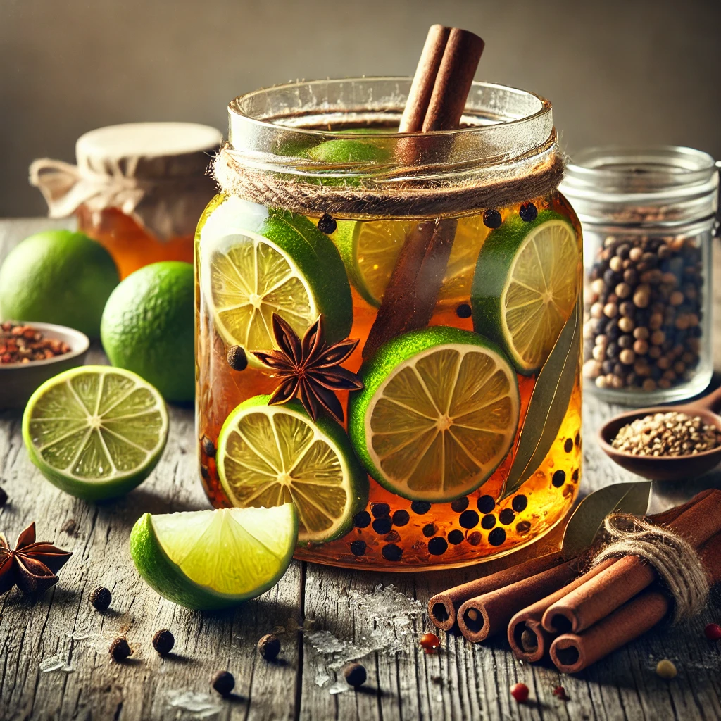 Pikáns és különleges házi fűszeres savanyított lime