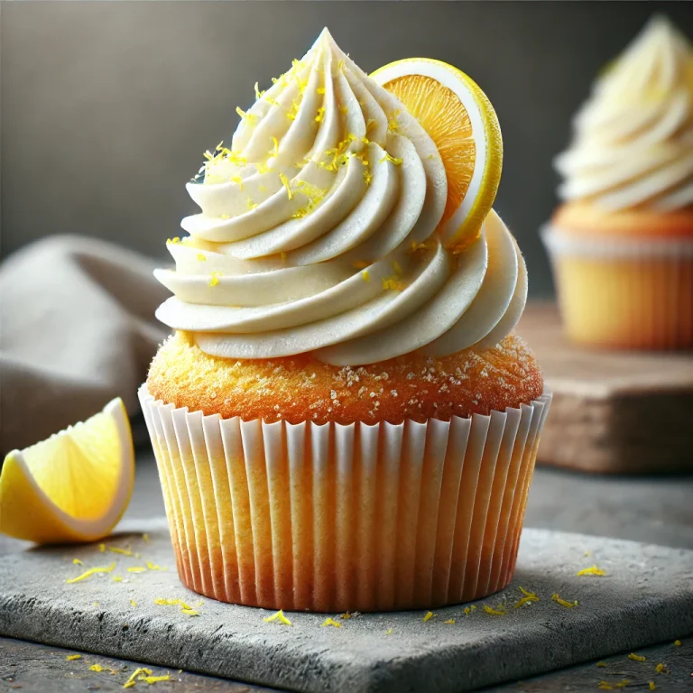 Gluténmentes citromos cupcake tálalva