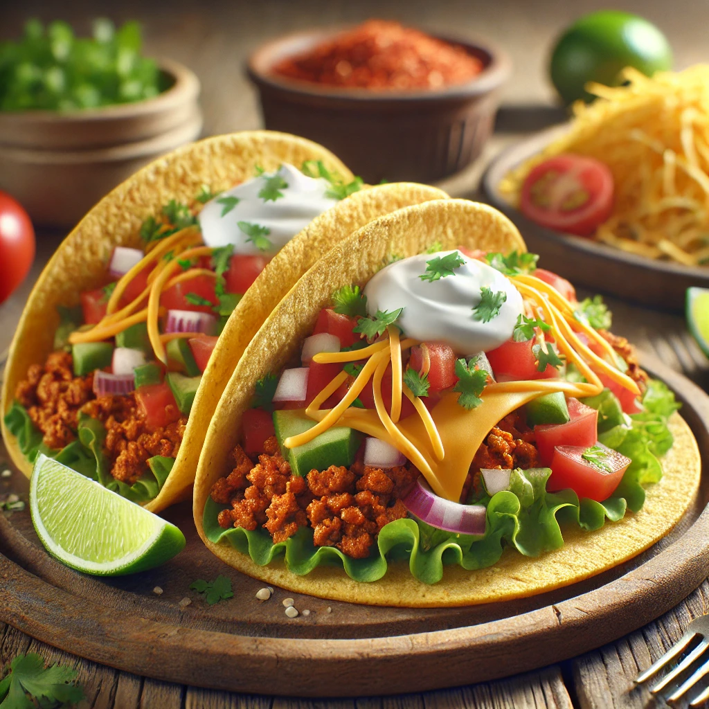 Ízletes és könnyed mexikói taco pulykahússal és lime-mal