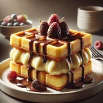 Gofri Puding tálalva