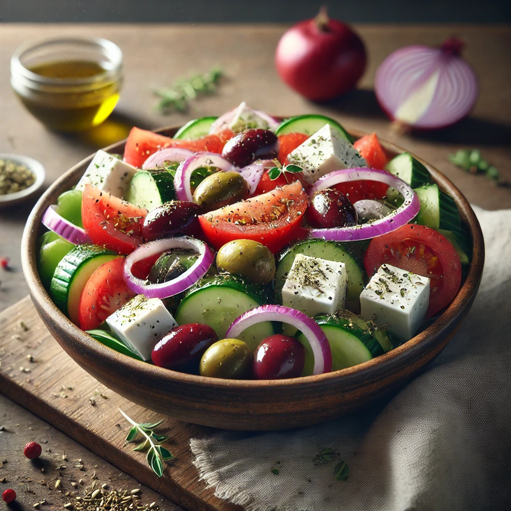 GÃ¶rÃ¶g salÃ¡ta recept – kÃ¶nnyed Ã©s Ã­zletes mediterrÃ¡n fogÃ¡s