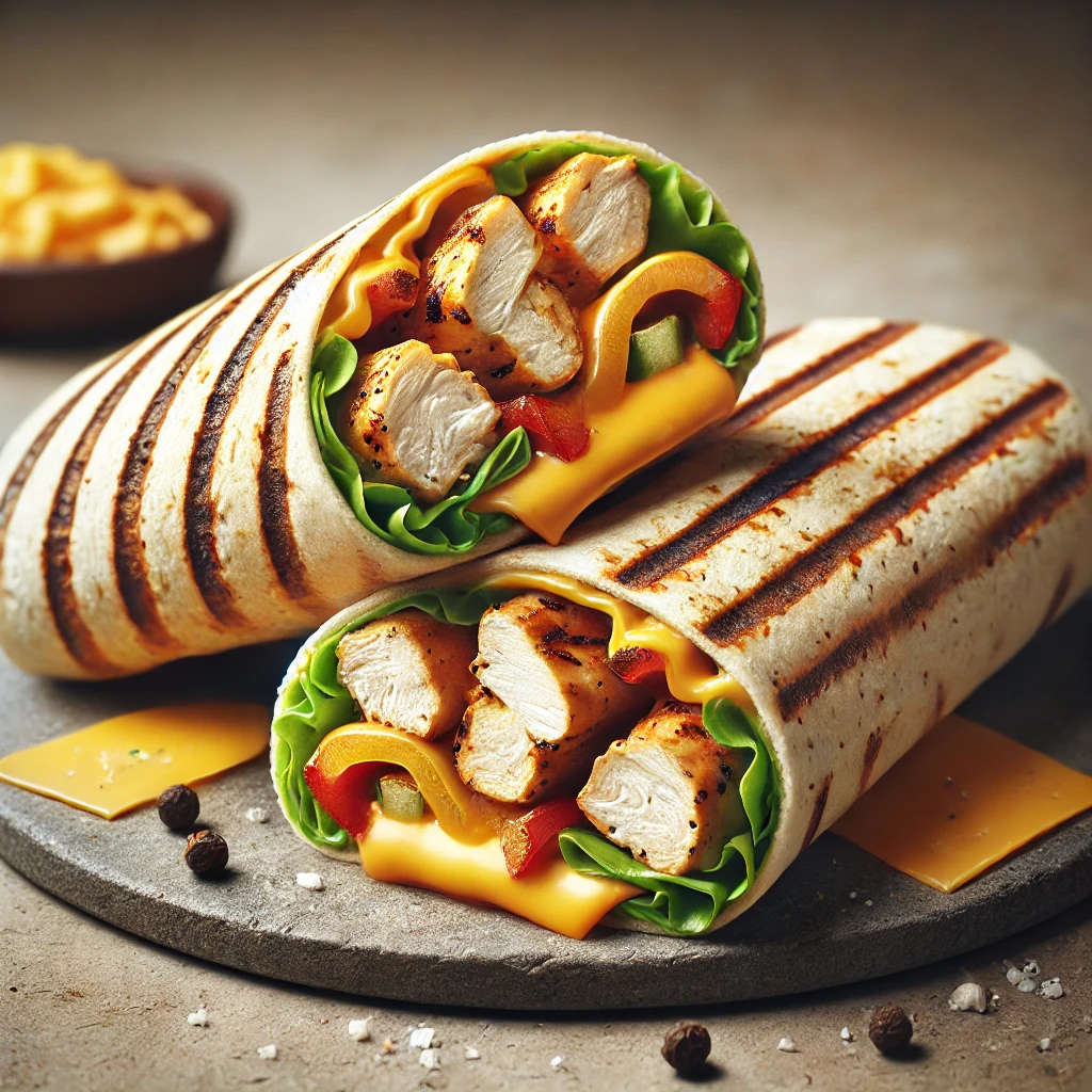 Ropogós és sajtos grillezett wrap tökéletes ebédre