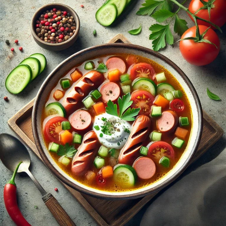 Hot Dog Leves tálalva