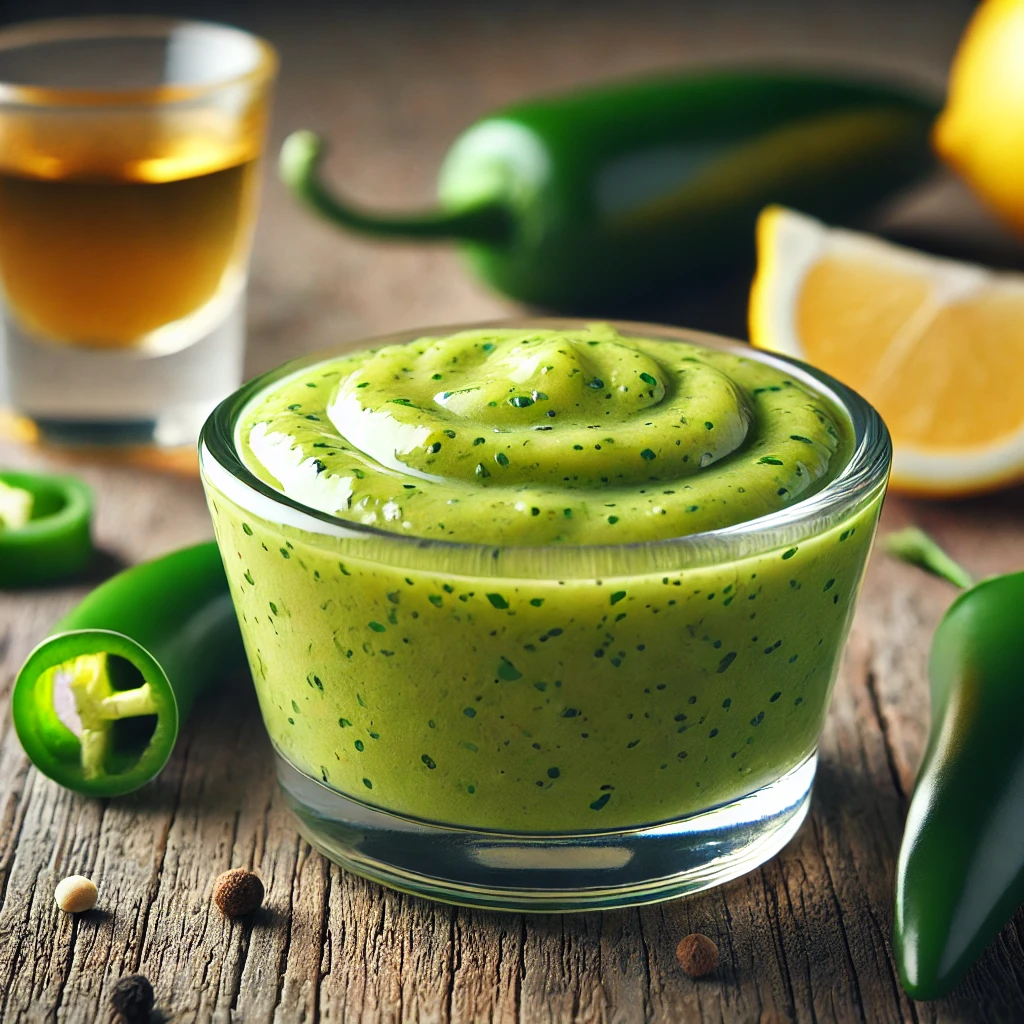 Pikáns, friss jalapeños citromos tequilás szósz házilag