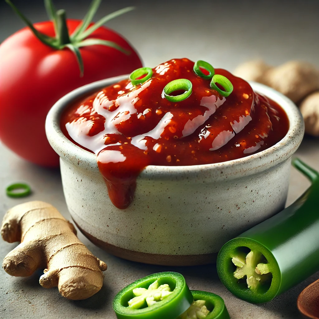 CsÃ­pÅs Ã©s fÅ±szeres jalapeÃ±os gyÃ¶mbÃ©res paradicsomszÃ³sz grillezett Ã©telekhez