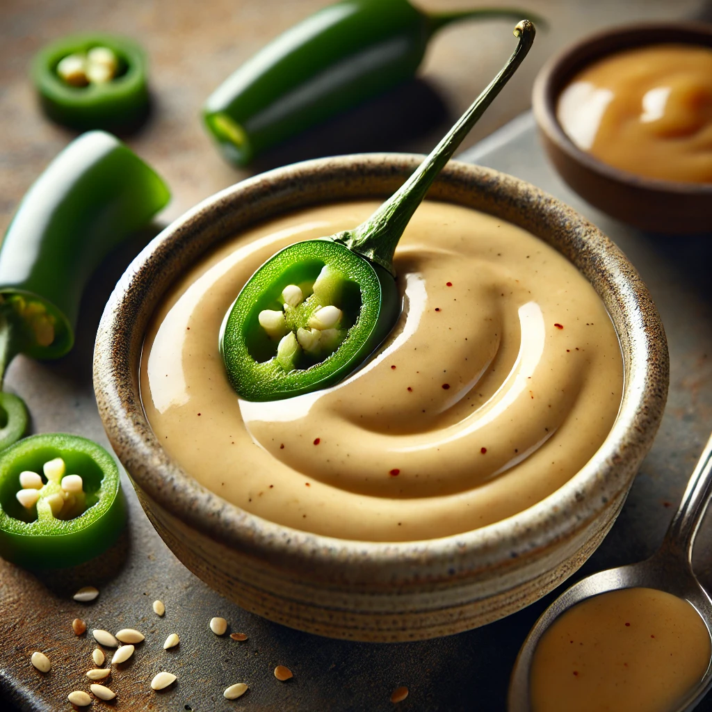 Pikáns és krémes szósz jalapeñóval, kókusztejjel és sörrel