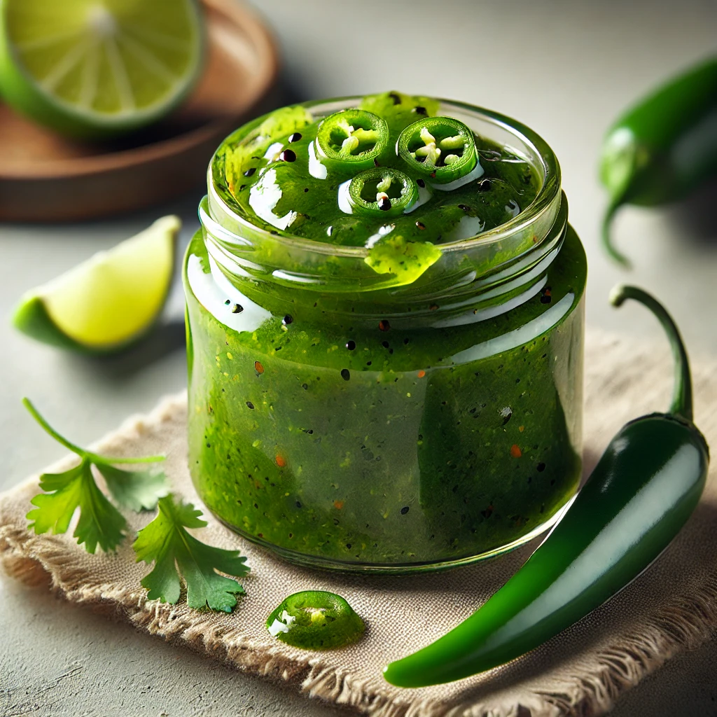 Friss és csípős jalapeños lime balzsamecetszósz grillezett ételekhez