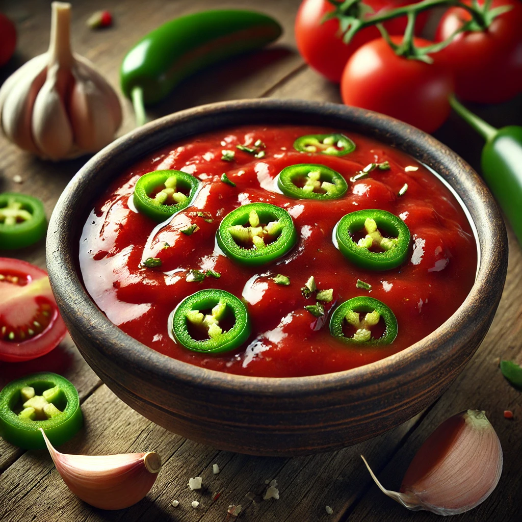 Pikáns és frissítő szósz paradicsommal, jalapeñóval és fokhagymával