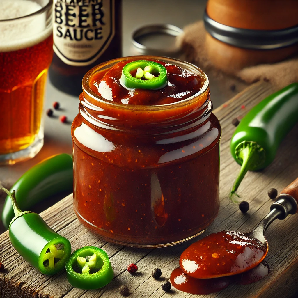 Füstös és csípős jalapeños sörös barbecue szósz házilag
