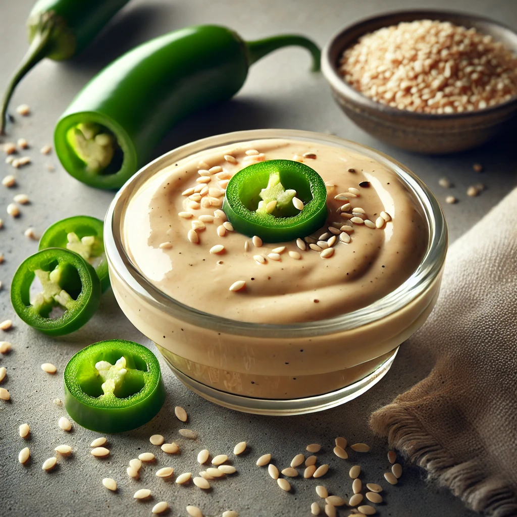 Krémes jalapeños szezámos tahini szósz salátákhoz és grillezett ételekhez