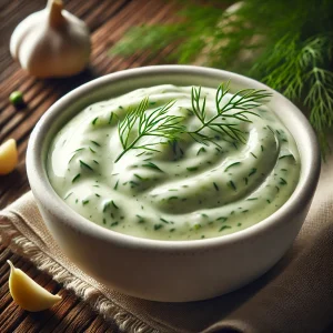 Friss és gazdag kapros tejfölös uborkaszósz