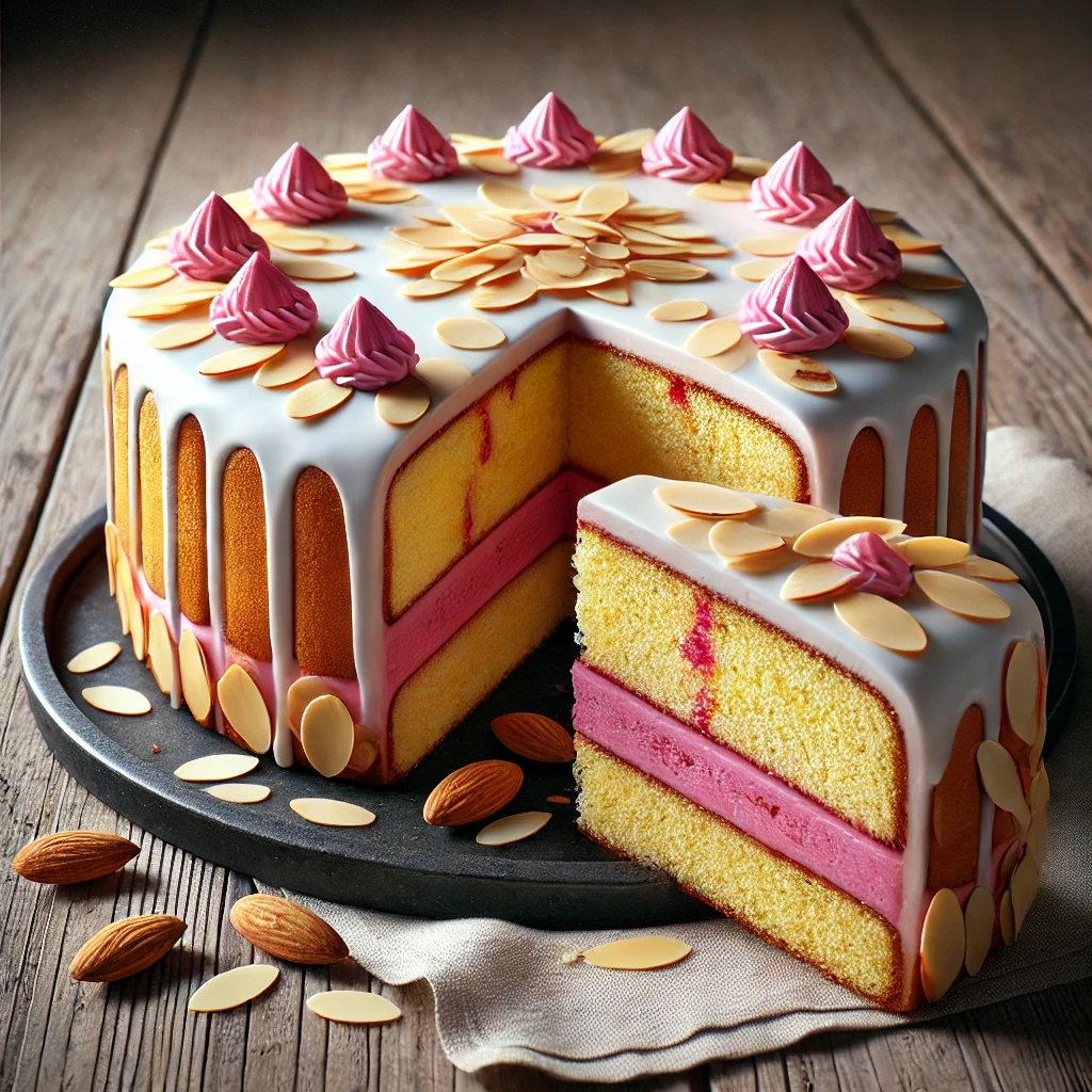 Gazdag mandulás-puncsos torta tökéletes desszertként
