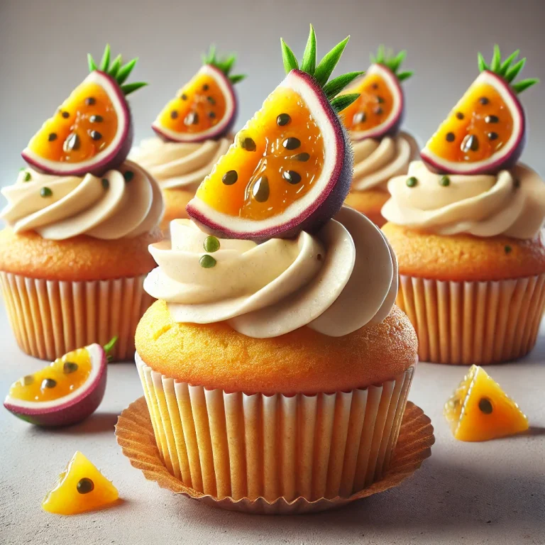 Frissen sült maracuja krémes cupcake