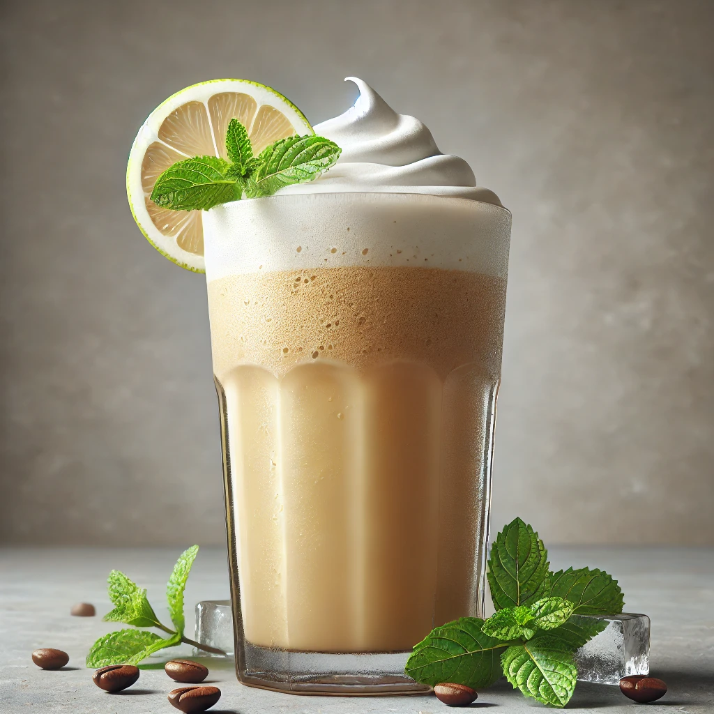 Hűsítő és frissítő mentás-citromos frappe