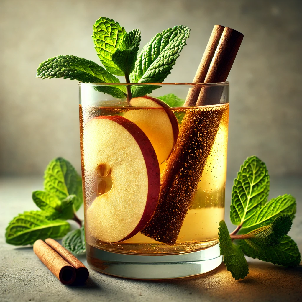 Melegítő és frissítő cider fahéjjal és mentával