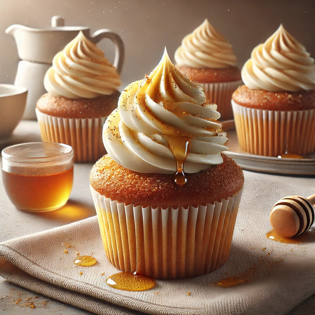 Puha és illatos mézes cupcake mascarpone krémmel