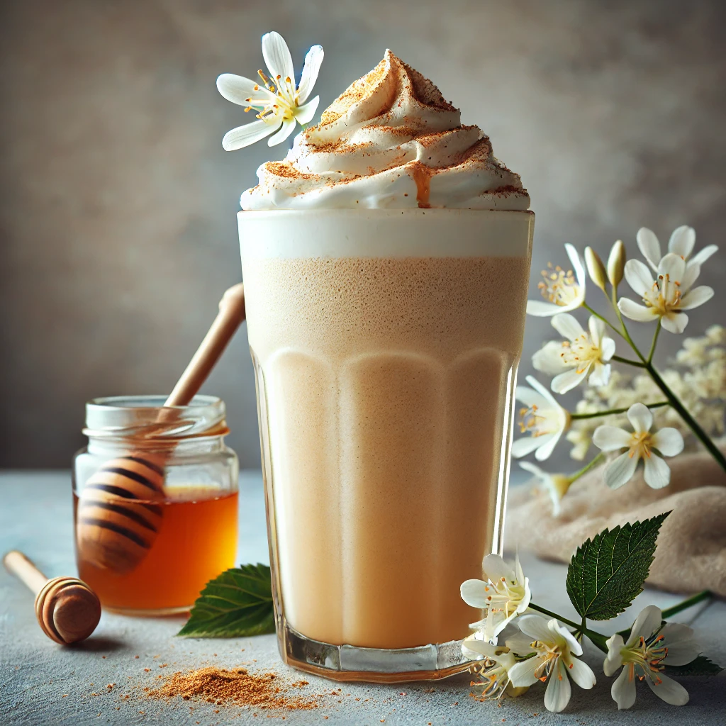 Frissítő és illatos frappé mézzel és bodzával