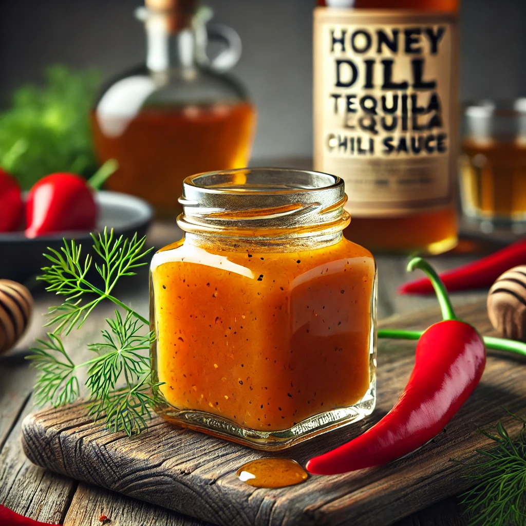 Fűszeres, édes és csípős mézes kapros tequilás chili szósz házilag