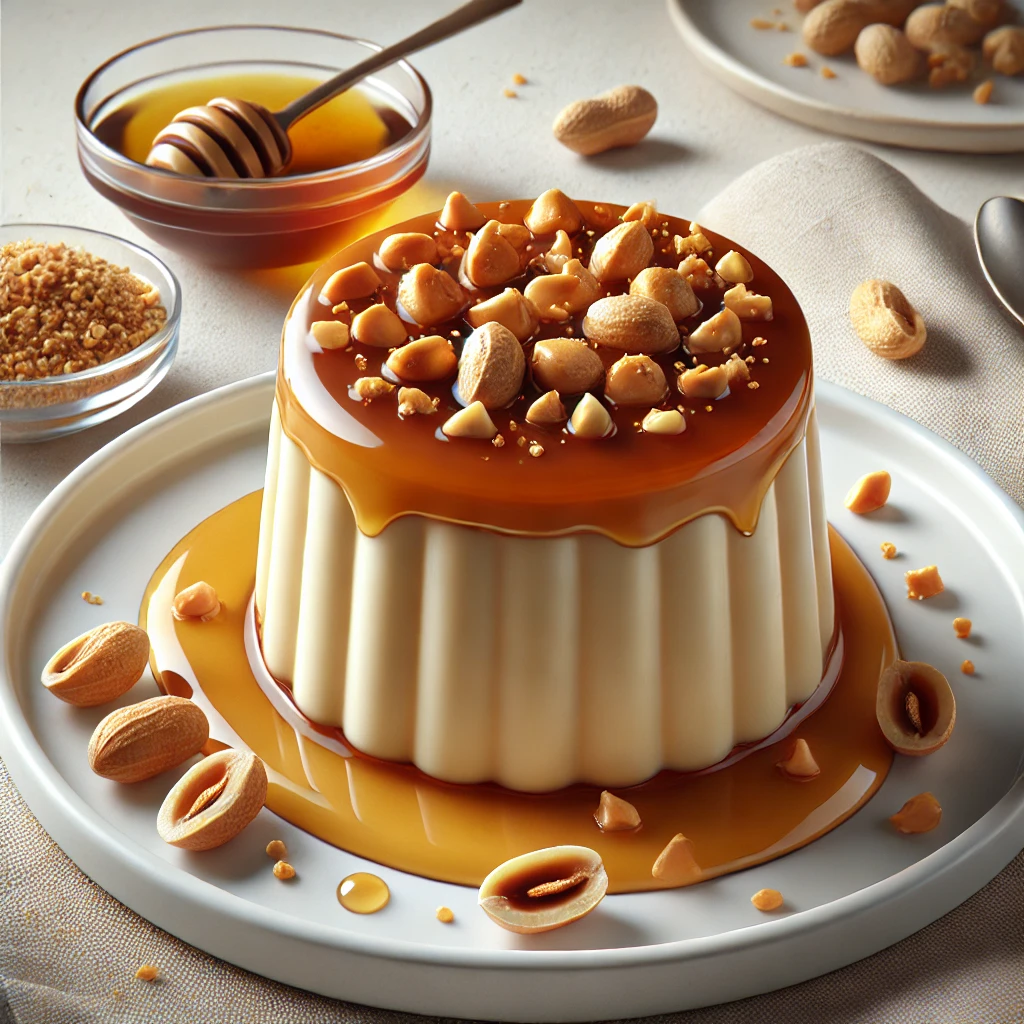 Krémes panna cotta mogyoróvajas ízesítéssel