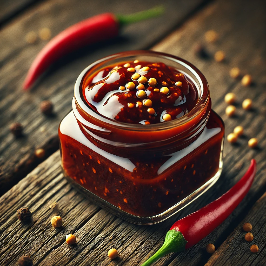 FÅ±szeres, Ã©des-savanyÃº mustÃ¡ros chilis balzsamecetszÃ³sz