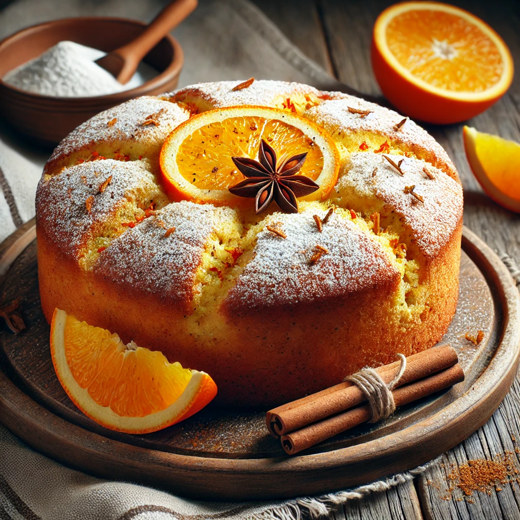 Puha és illatos narancsos-fahéjas torta házilag