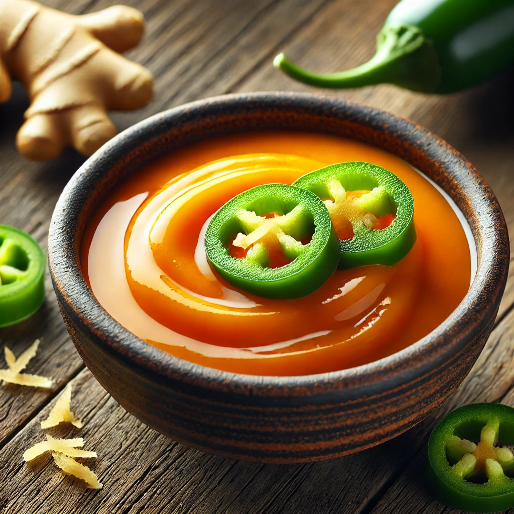 Frissítő és pikáns szósz narancslével, jalapeñóval és gyömbérrel