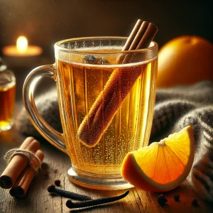 Meleg, fűszeres cider narancs és vanília ízzel