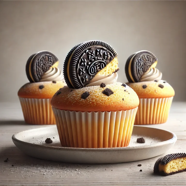 Oreo Cupcake tálalva