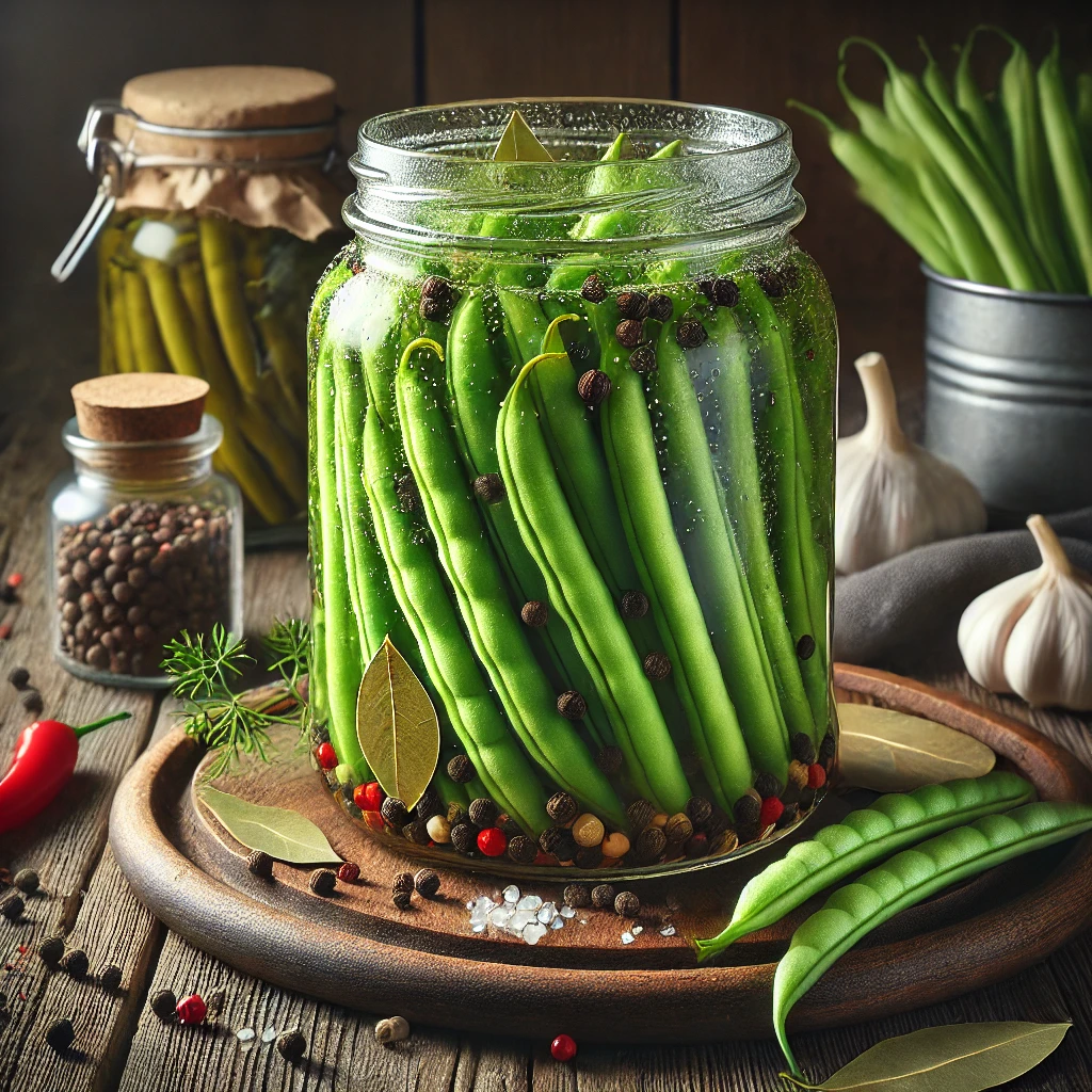 Quick and easy homemade pickled green beans