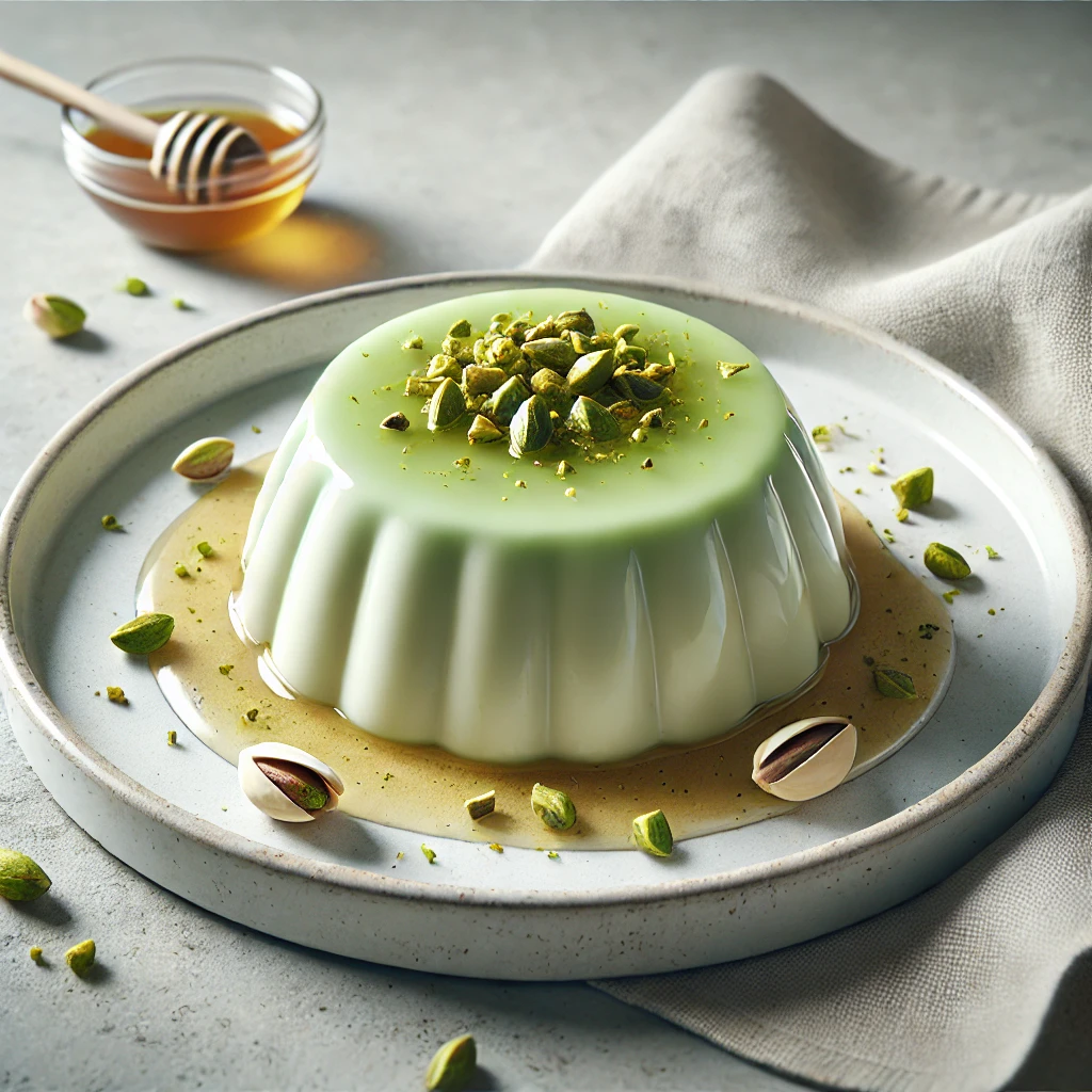 Krémes olasz panna cotta pisztáciával
