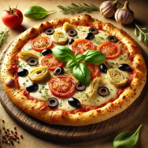 Olasz mediterrán pizza házilag