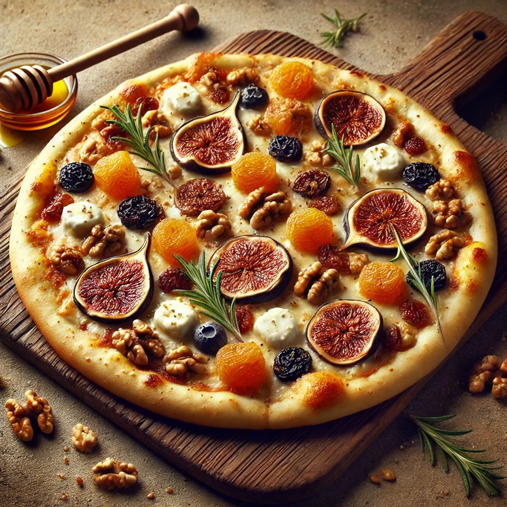 Olasz aszalt gyümölcsös pizza házilag