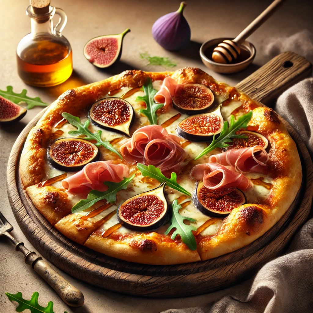 Olasz fügés prosciutto pizza házilag