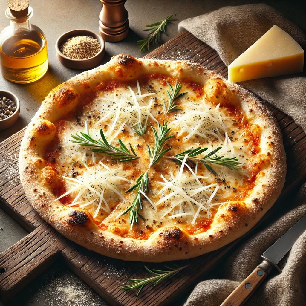 Olasz pecorino sajtos pizza házilag