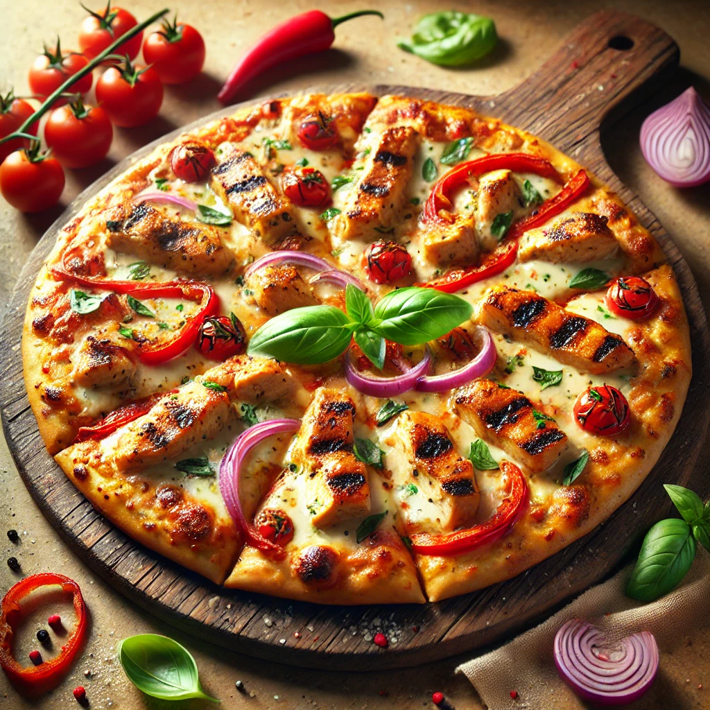 Olasz csirkés pizza házilag
