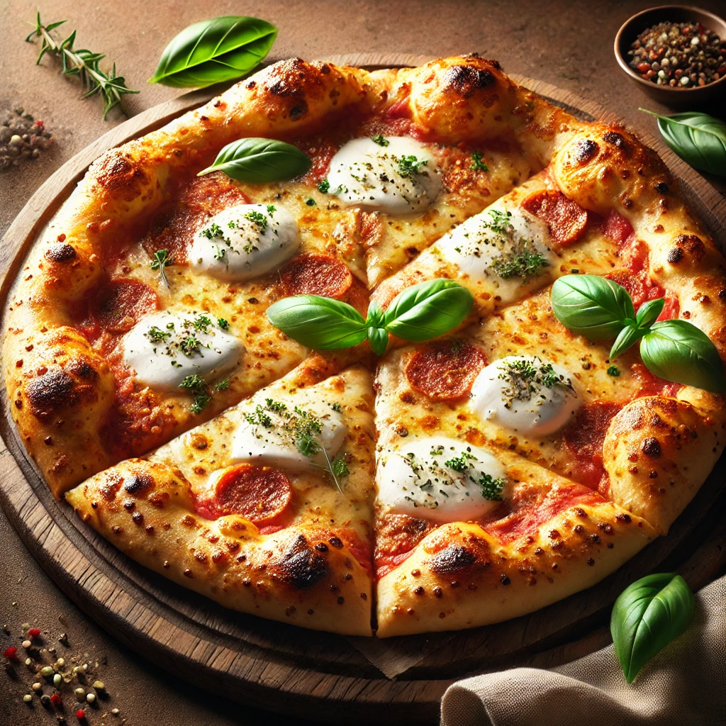 Olasz füstölt sajtos pizza házilag