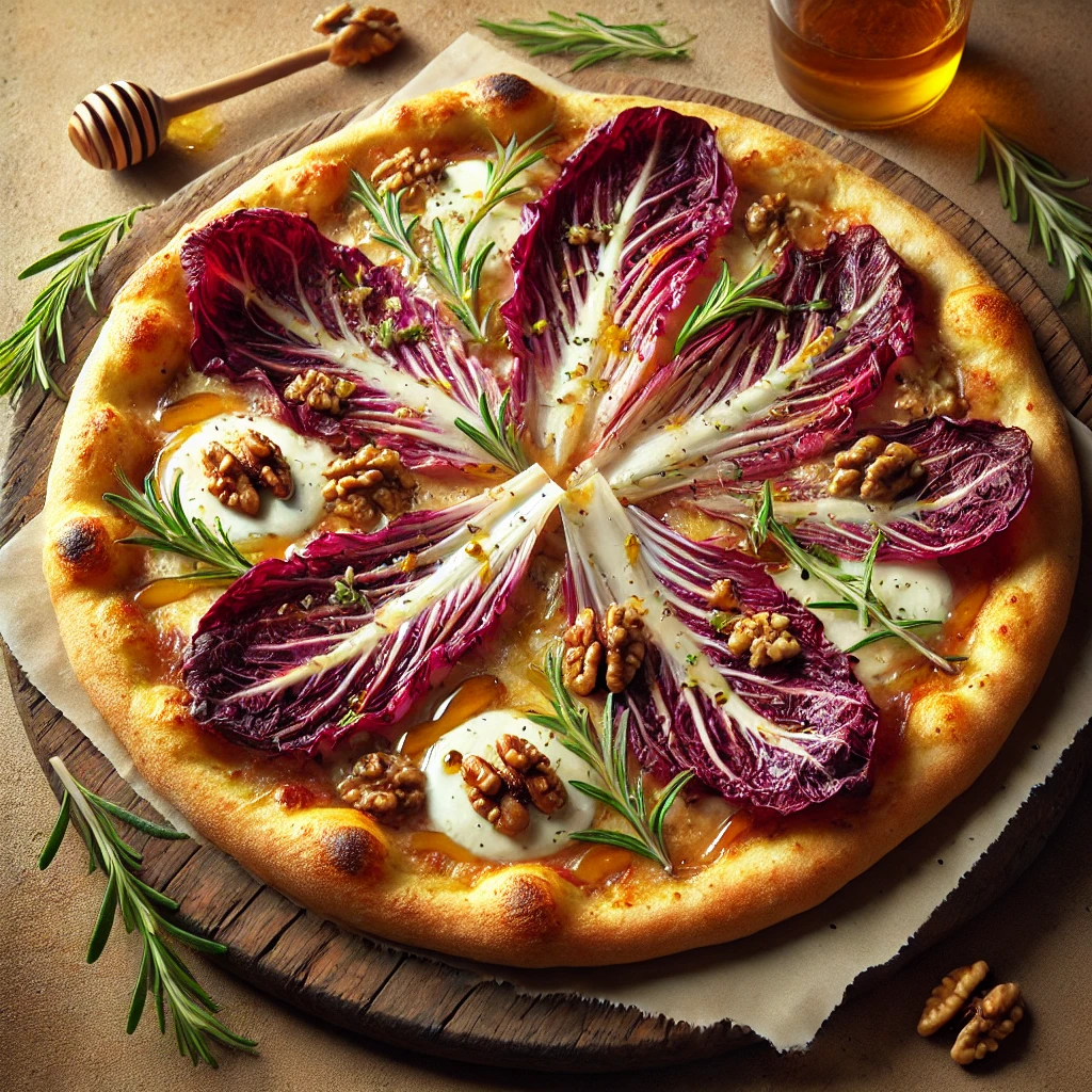 Olasz radicchiós pizza házilag