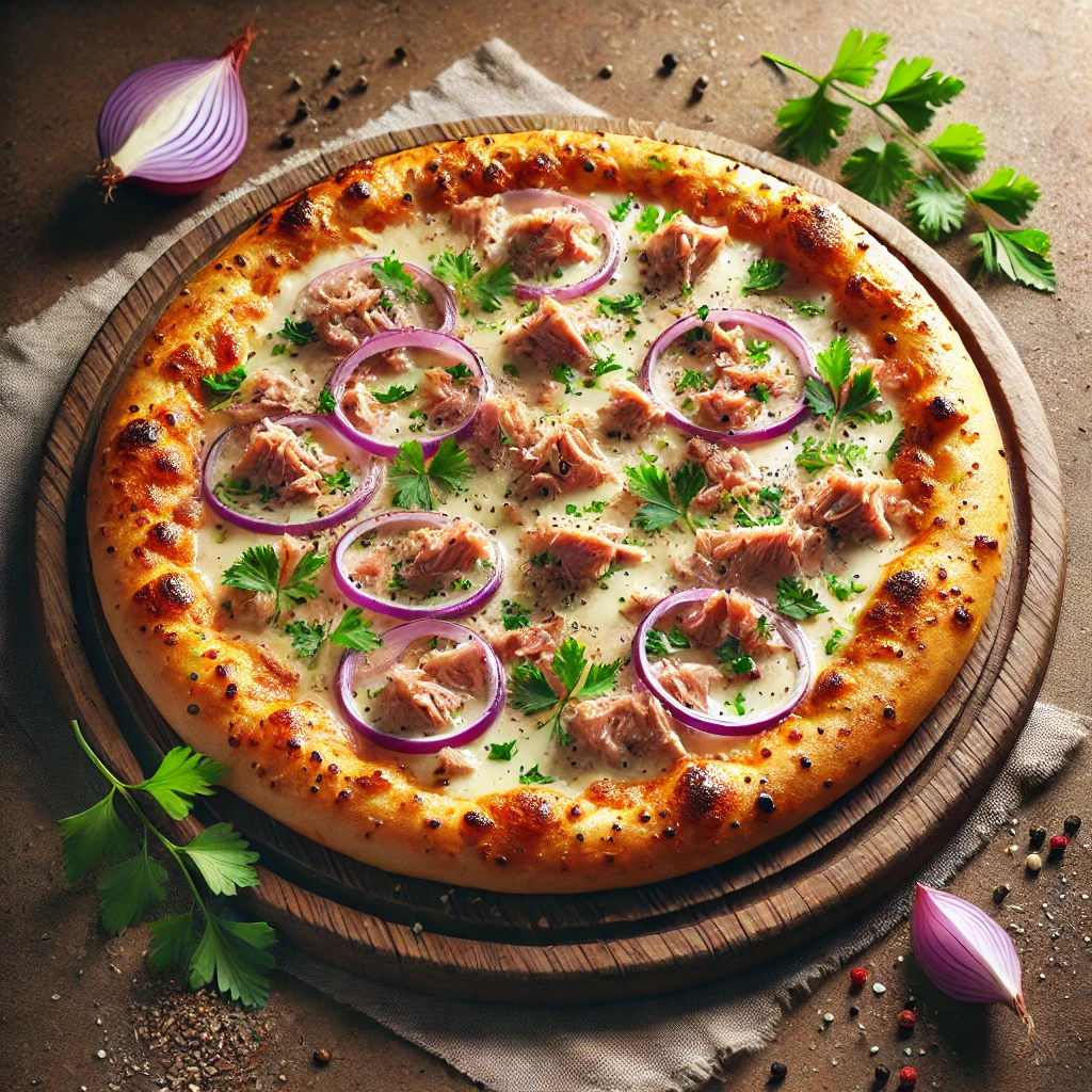 Olasz tonhalas-hagymás pizza házilag