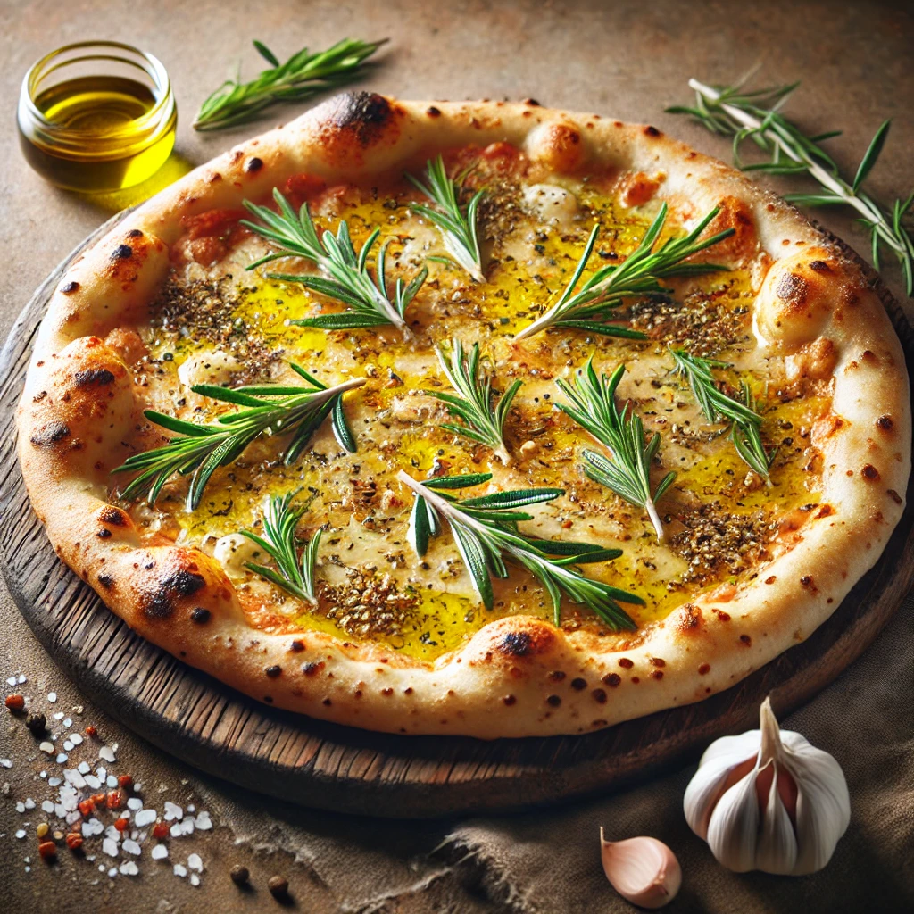 Olasz olívaolajos pizza házilag készítve