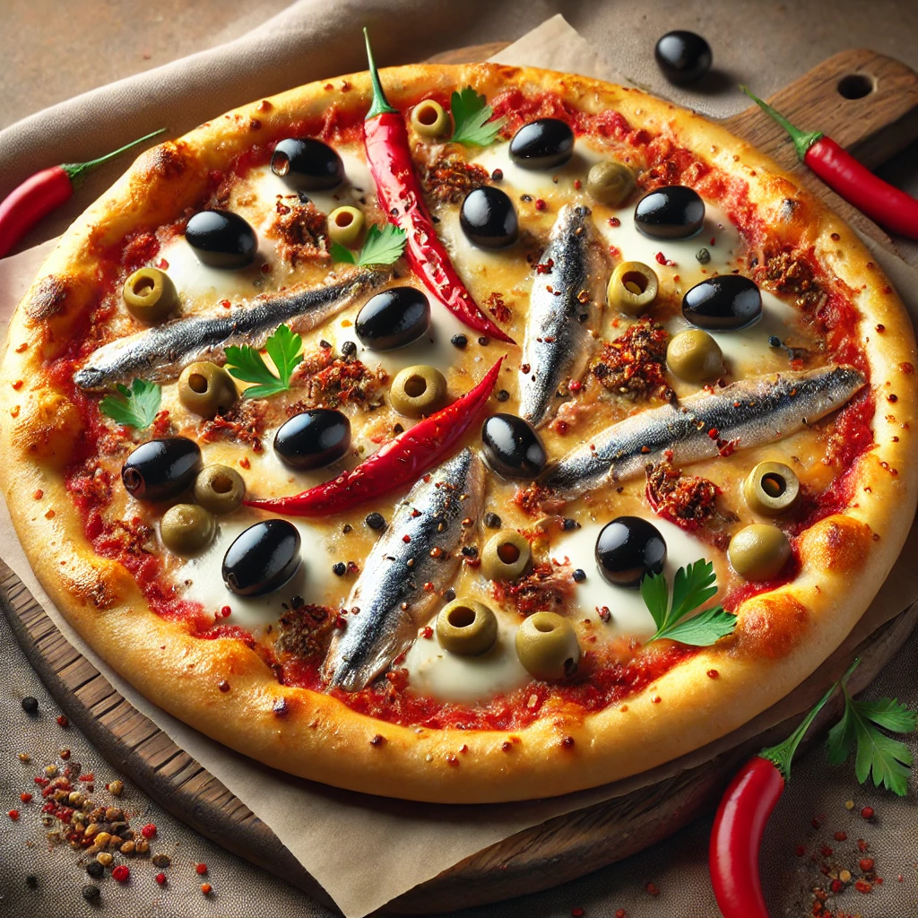 Olasz mediterrán pizza házilag