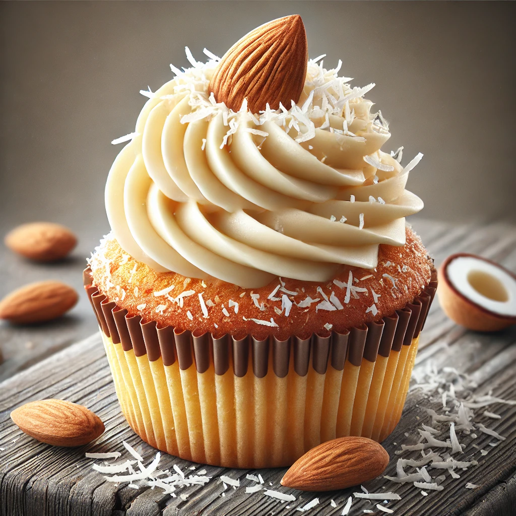 Kókuszos és lágy raffaello cupcake fehér csokoládéval