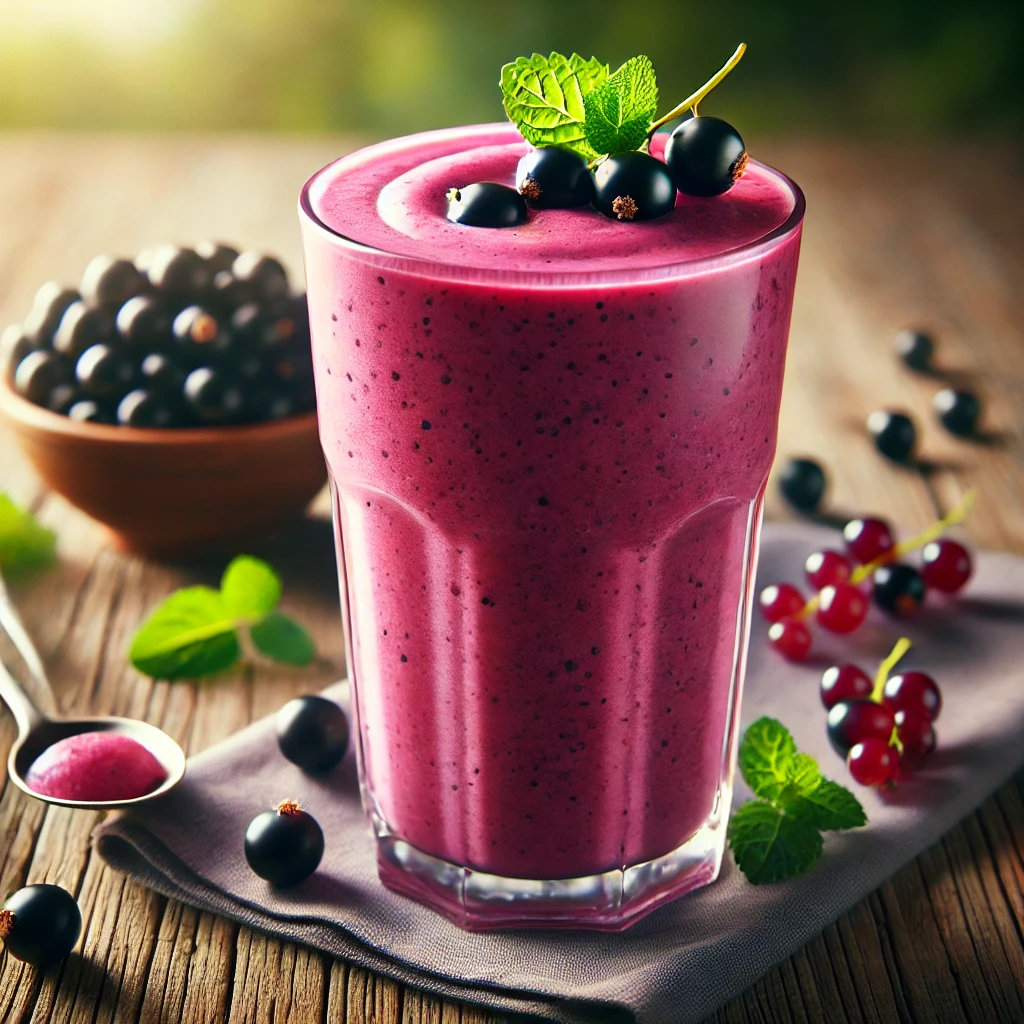 Egészséges és frissítő ribizlis smoothie, tökéletes reggeli ital