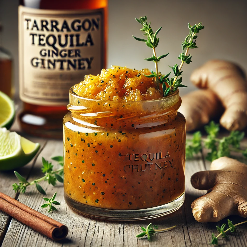 Pikáns, friss rozmaringos tequilás gyömbér chutney házilag
