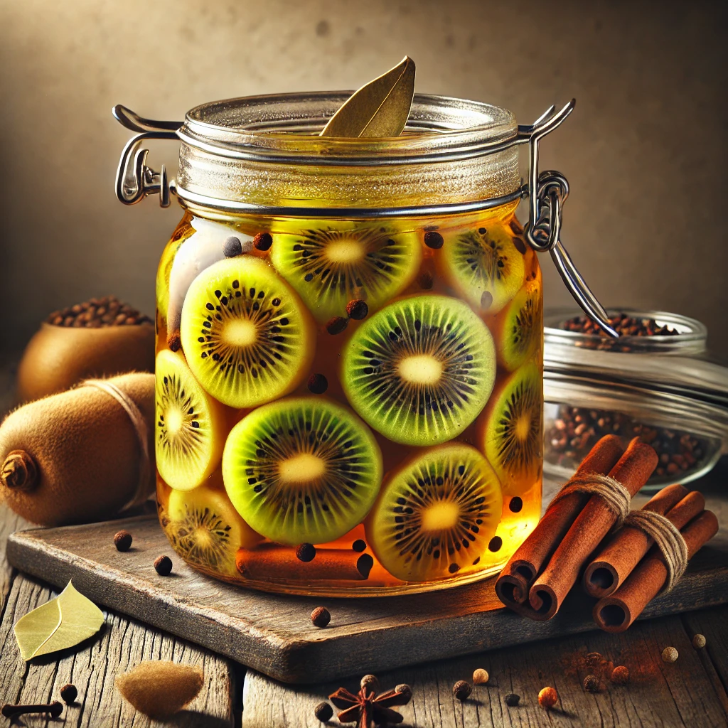 Különleges és pikáns házi savanyított kiwi