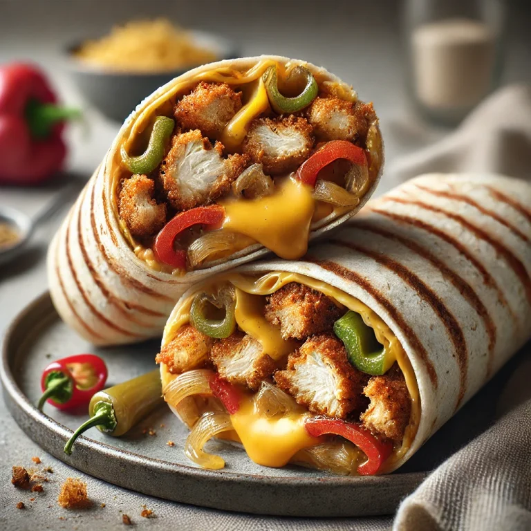 Sült wrap csirkével és sajttal