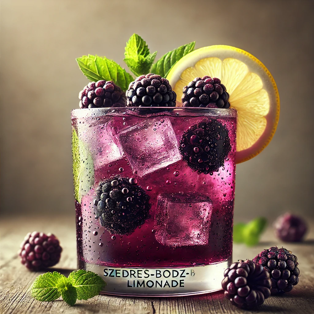 Frissítő és gyümölcsös limonádé szederrel és bodzával
