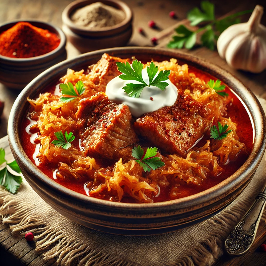 Székely káposzta recept – szaftos sertéshússal és savanyú káposztával.